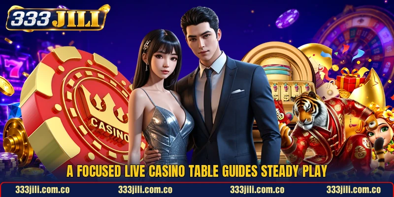 A focused live casino table guides steady play A focused live casino table guides steady play