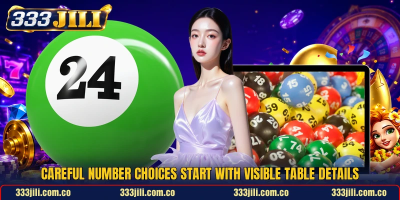 Careful number choices start with visible table details