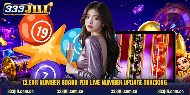 Clear number board for Live Number Update tracking