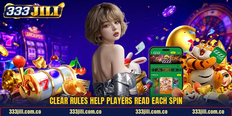 Clear rules help players read each spin