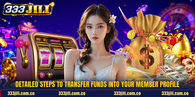 Detailed steps to transfer funds into your member profile