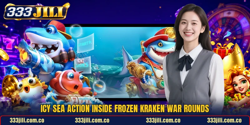 Icy sea action inside Frozen Kraken War rounds