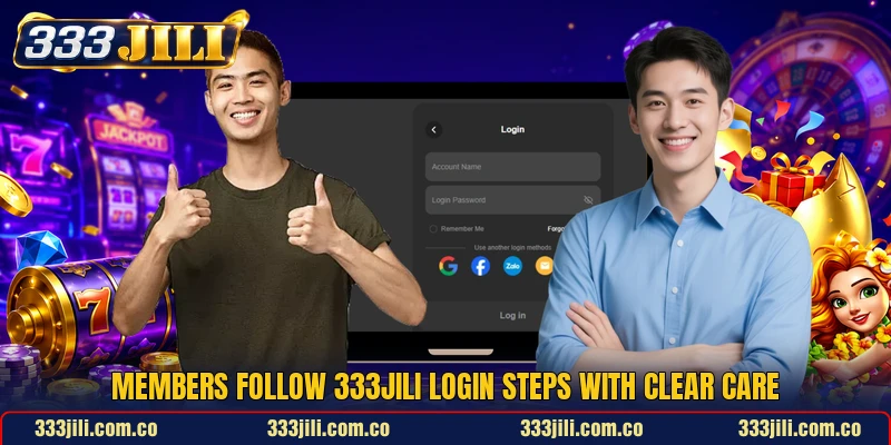 Members follow 333JILI login steps with clear care Members follow 333JILI login steps with clear care