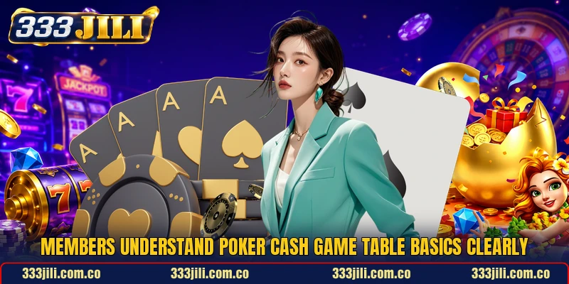 Members understand Poker Cash Game table basics clearly