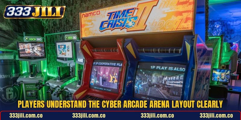 Players understand the Cyber Arcade Arena layout clearly