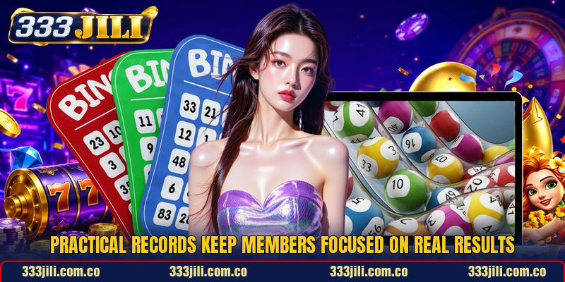 Practical records keep members focused on real results Practical records keep members focused on real results