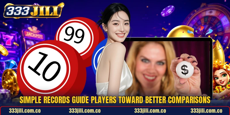 Simple records guide players toward better comparisons Simple records guide players toward better comparisons