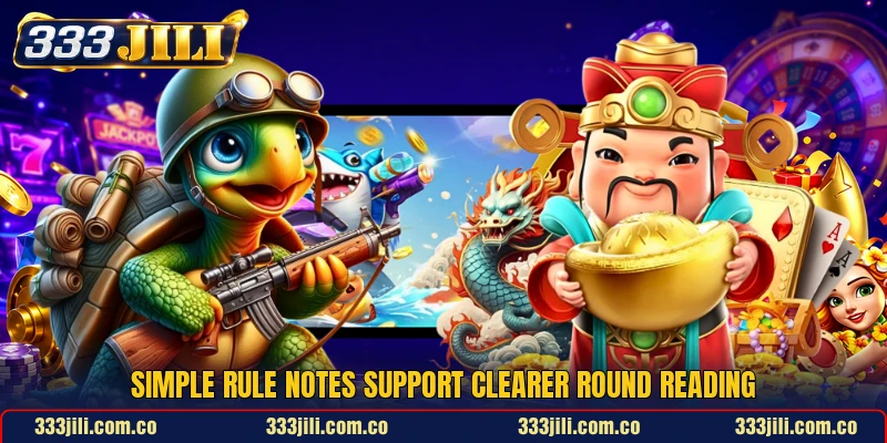 Simple rule notes support clearer round reading