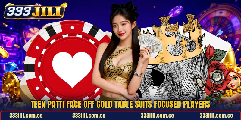 Teen Patti Face Off Gold table suits focused players Teen Patti Face Off Gold table suits focused players